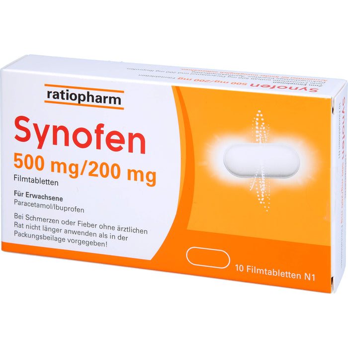Synofen 500 Mg/200 Mg Fta, 10 St FTA