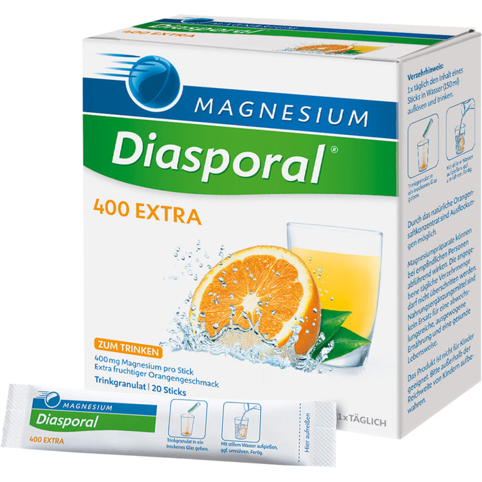 Magnesium-Diasporal 400 extra Trinkgranulat, 20 St. Beutel