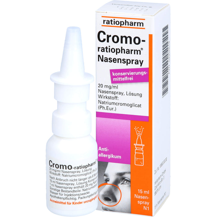 Cromo-ratiopharm Nasenspray Antiallergikum, 15 ml Lösung