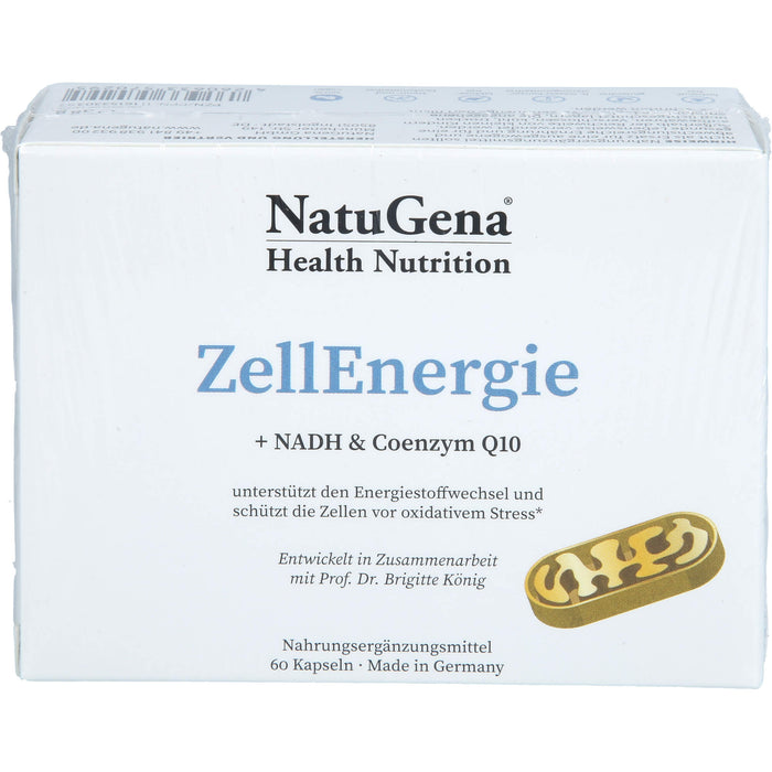 NatuGena ZellEnergie Kapseln unterstützt den Energiestoffwechsel und schützt die Zellen vor oxidativem Stress, 60 St. Kapseln