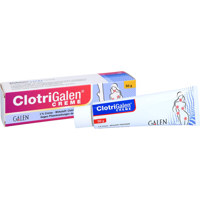 Clotrigalen Creme zur Behandlung von Pilzinfektionen der Haut, 50 g Creme