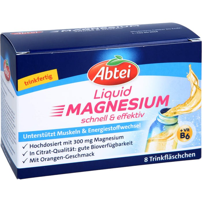 Abtei Magnesium Liquid Nf, 8X30 ml FLU