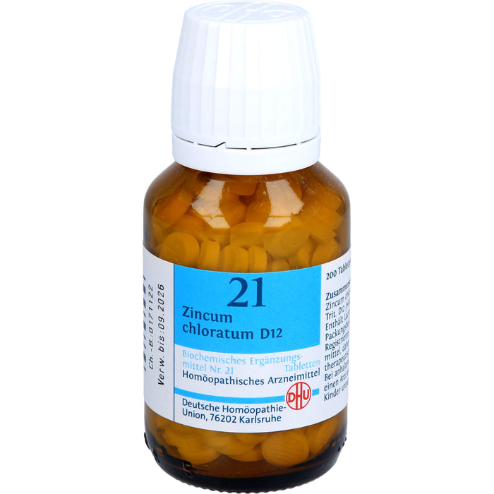 DHU Schüßler-Salz Nr. 21 Zincum chloratum D12 Tabletten, 200 St. Tabletten