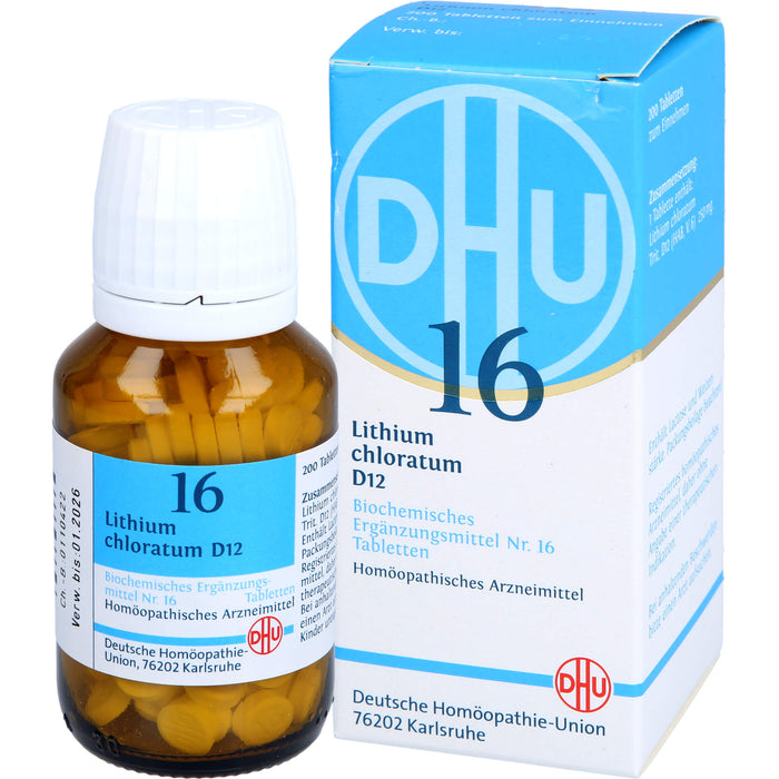 DHU Schüßler-Salz Nr. 16 Lithium chloratum D12 Tabletten, 200 St. Tabletten