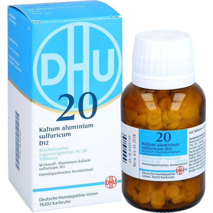 DHU Schüßler-Salz Nr. 20 Kalium aluminium sulfuricum D12 Tabletten, 420 St. Tabletten
