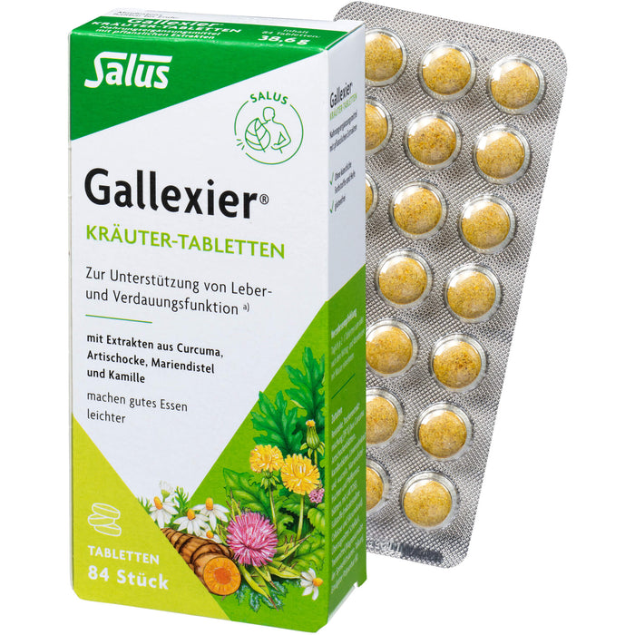 Gallexier Kräuter-Tabletten, 84 St. Tabletten