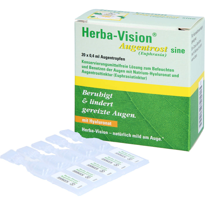 Herba-Vision Augentrost sine Augentropfen, 20 St. Ampullen
