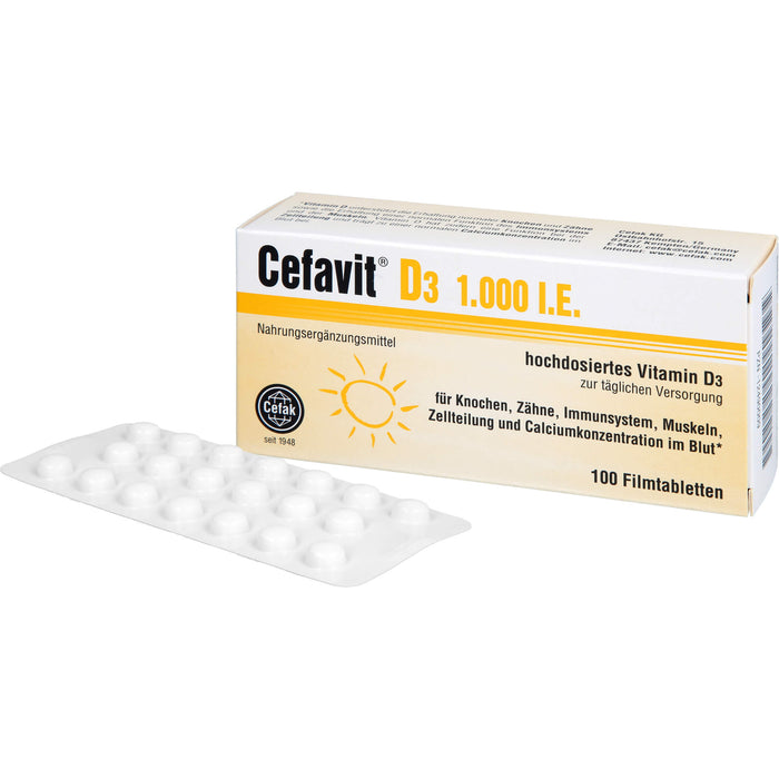 Cefavit D3 1,000 I.E., 100 St FTA