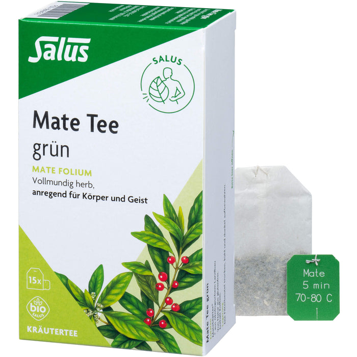Salus Mate Tee grün, 15 St. Filterbeutel