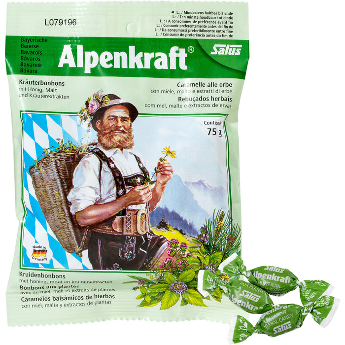 Salus Bayerische Alpenkraft Kräuterbonbons, 75 g Bonbons