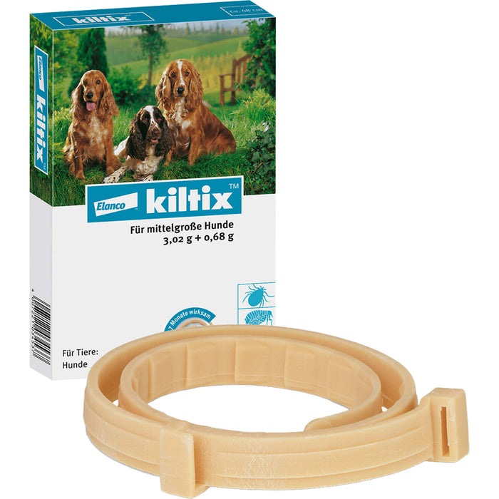 Elanco kiltix für mittelgroße Hunde Ektoparasitizid-Halsband gegen Zecken und Flöhe, 1 St. Halsband