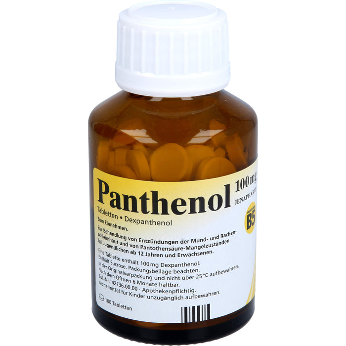 Panthenol 100 mg JENAPHARM Tabletten, 100 St. Tabletten