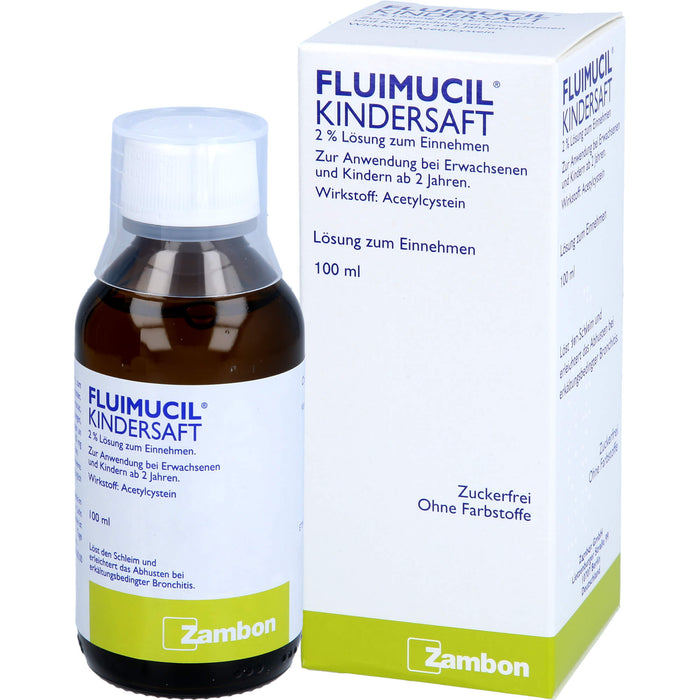 Zambon Fluimucil Kindersaft 2% Lösung, 100 ml Lösung