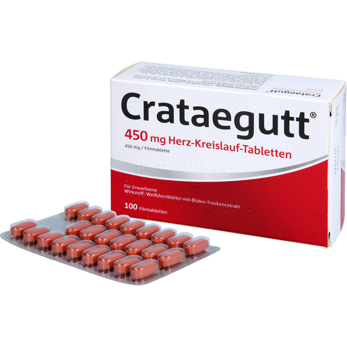 Crataegutt 450 mg Herz-Kreislauf-Tabletten, 100 St. Tabletten