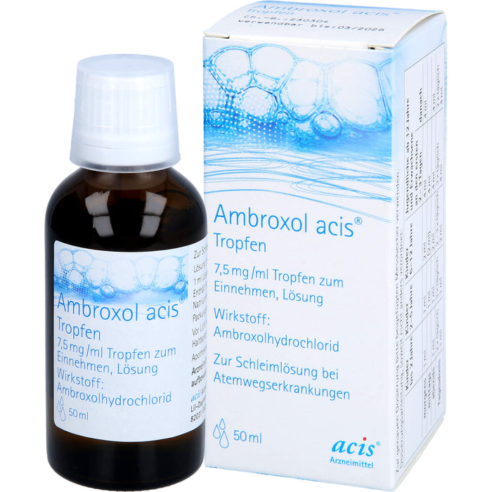 Ambroxol acis Tropfen, 7,5 mg/ml Tropfen zum Einnehmen, Lösung, 50 ml TEI