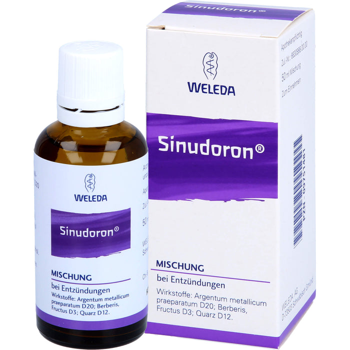 WELEDA Sinudoron Mischung bei Entzündungen, 50 ml Lösung