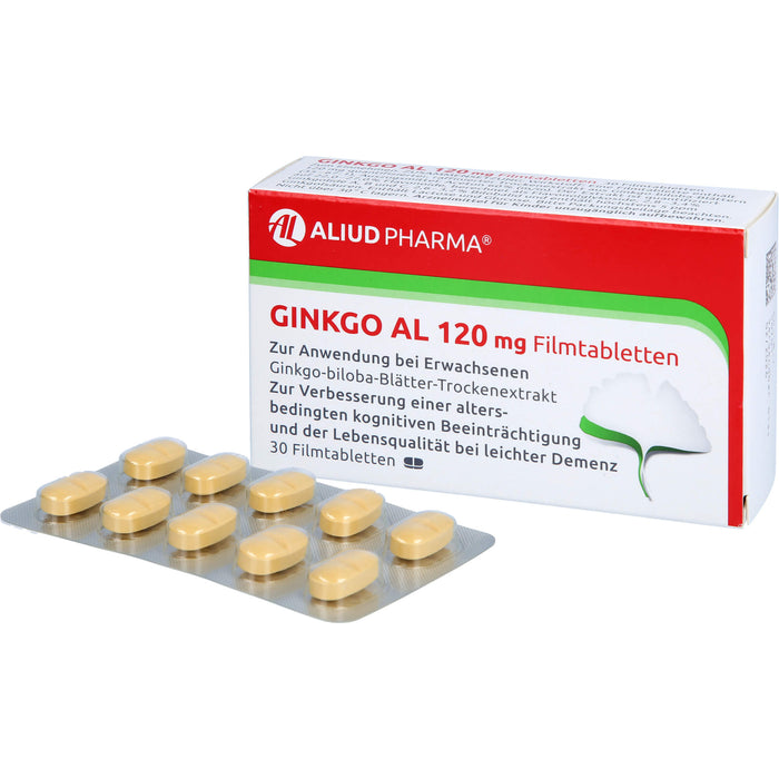 Ginkgo AL 120 mg Filmtabletten bei leichter Demenz, 30 St. Tabletten