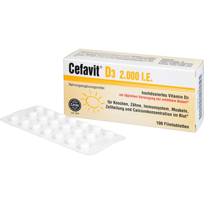 Cefavit D3 2,000 I.E., 100 St. Tabletten
