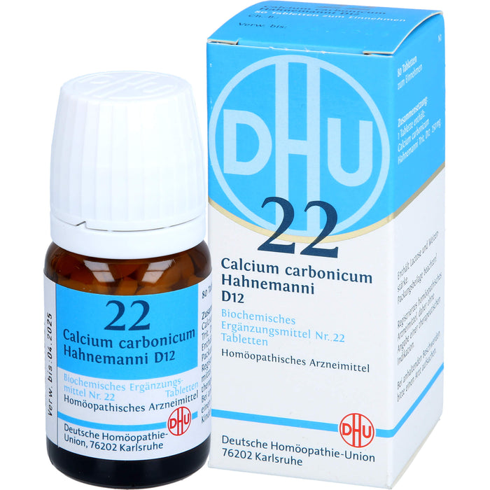 DHU Schüßler-Salz Nr. 22 Calcium carbonicum Hahnemanni D12 Tabletten, 80 St. Tabletten