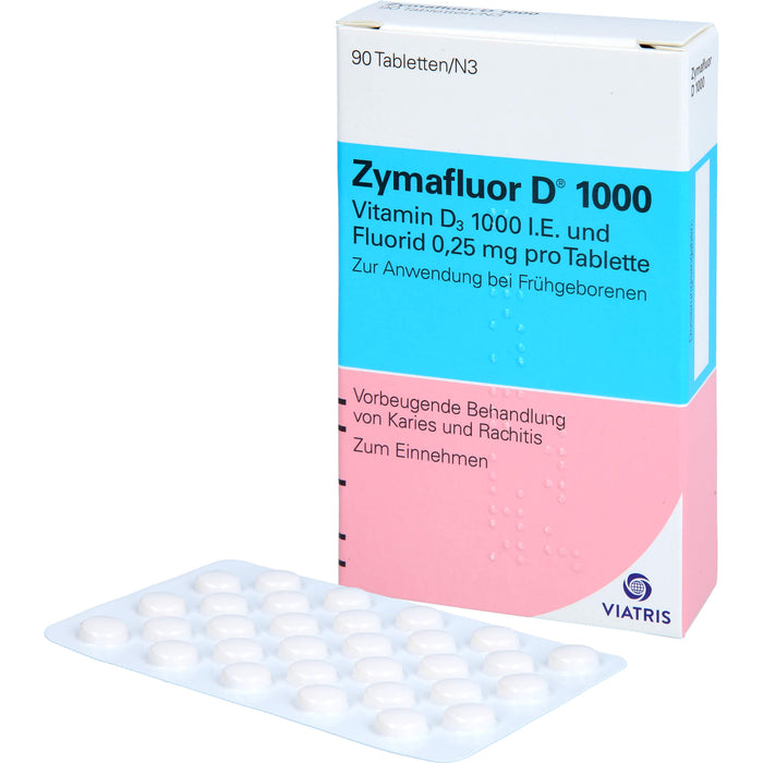 Zymafluor D 1000 Tabletten vorbeugende Behandlung von Karies und Rachitis, 90 St. Tabletten