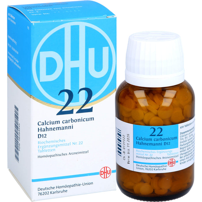 DHU Biochemie 22 Calcium carbonicum D12 Tabletten, 420 St. Tabletten