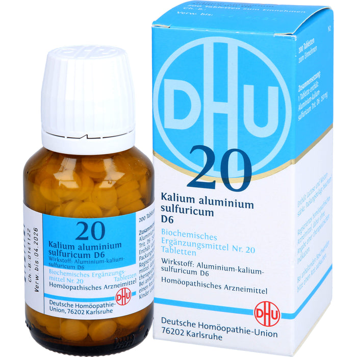 DHU Schüßler-Salz Nr. 20 Kalium aluminium sulfuricum D6 Tabletten, 200 St. Tabletten