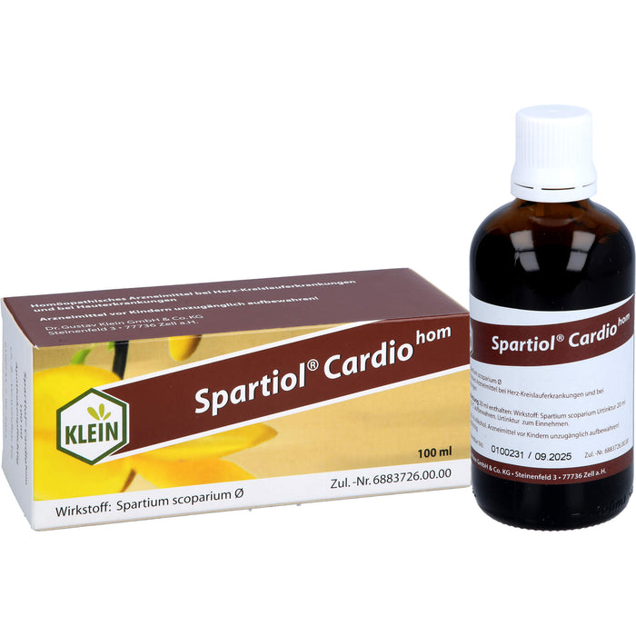 Spartiol Cardiohom Lösung bei Herzschwäche oder entzündlichen ekzematösen Hauterkrankungen, 100 ml Lösung