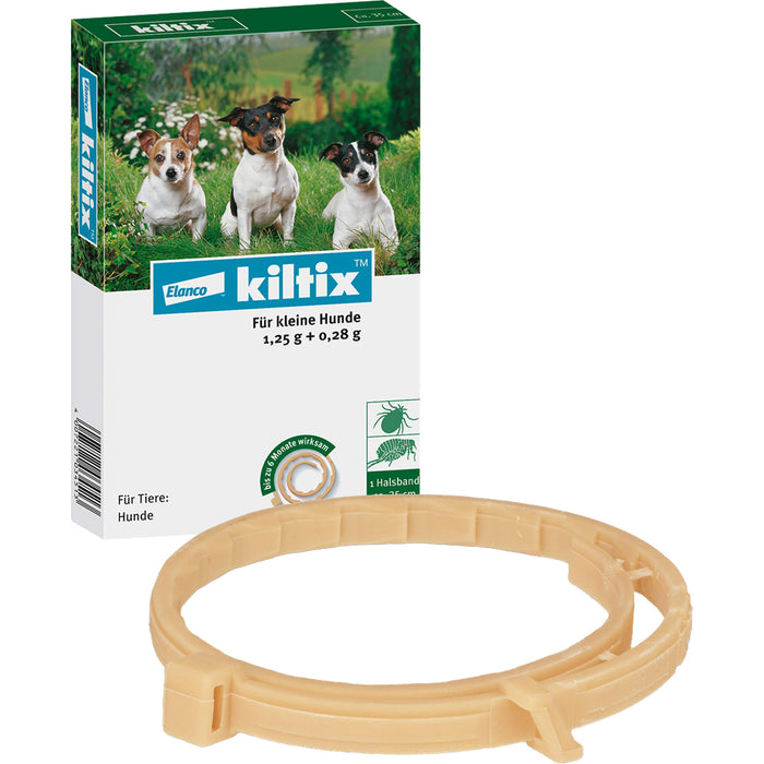 Elanco kiltix für kleine Hunde Ektoparasitizid-Halsband gegen Zecken und Flöhe, 1 St. Halsband