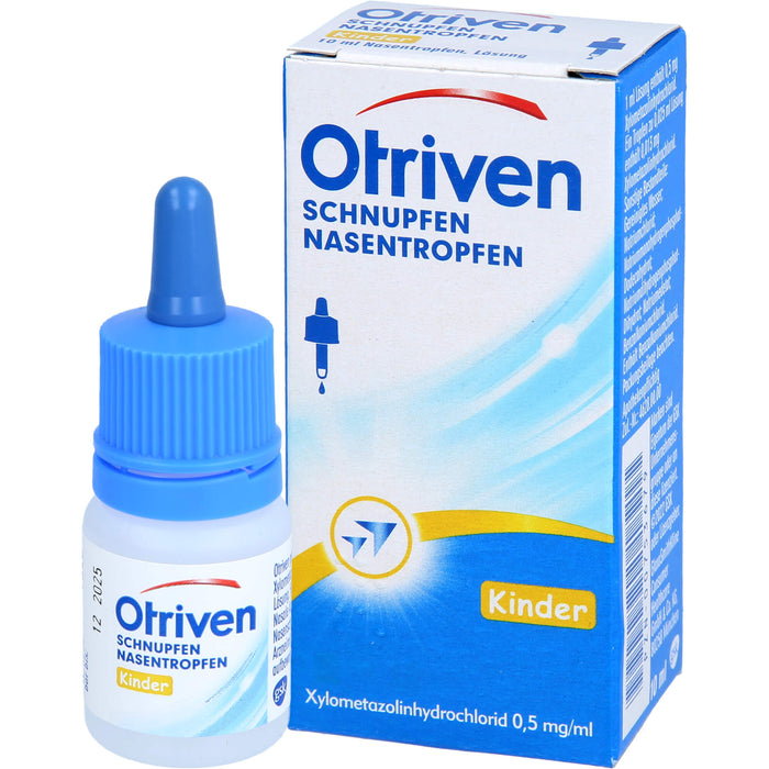 Otriven 0,05 % Nasentropfen für Kinder bei Schnupfen, 10 ml Lösung