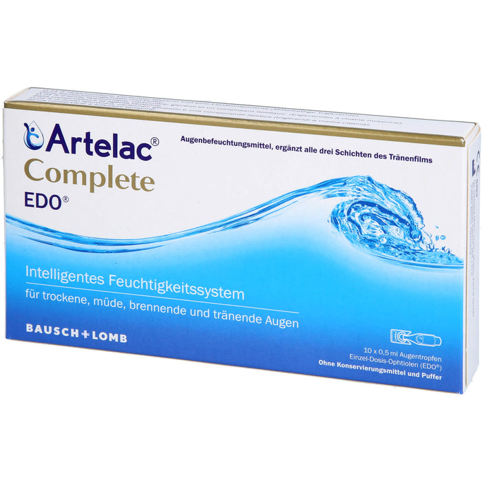 Artelac Complete Augentropfen EDO, 10 St. Einzeldosispipetten