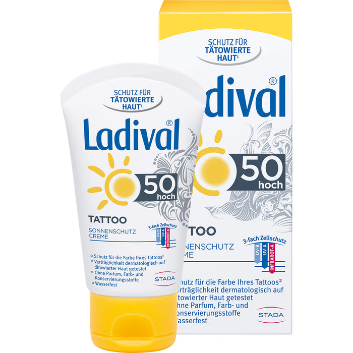 Ladival Tattoo LSF 50 Sonnenschutzcreme, 50 ml Creme
