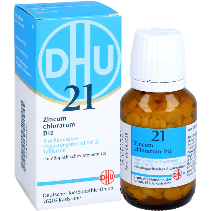 DHU Schüßler-Salz Nr. 21 Zincum chloratum D12 Tabletten, 200 St. Tabletten