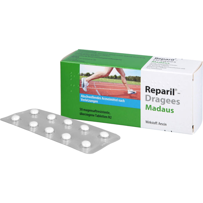 Reparil-Dragees Madaus 20 mg, magensaftresistente, überzogene Tablette, 50 St TMR
