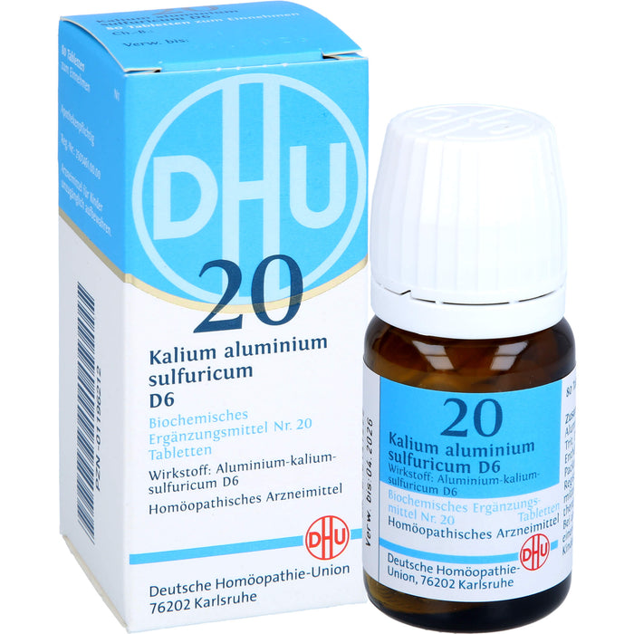 DHU Schüßler-Salz Nr. 20 Kalium aluminium sulfuricum D6 Tabletten, 80 St. Tabletten