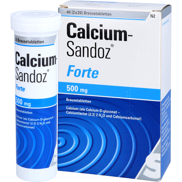 Calcium-Sandoz forte Brausetabletten, 40 St. Tabletten