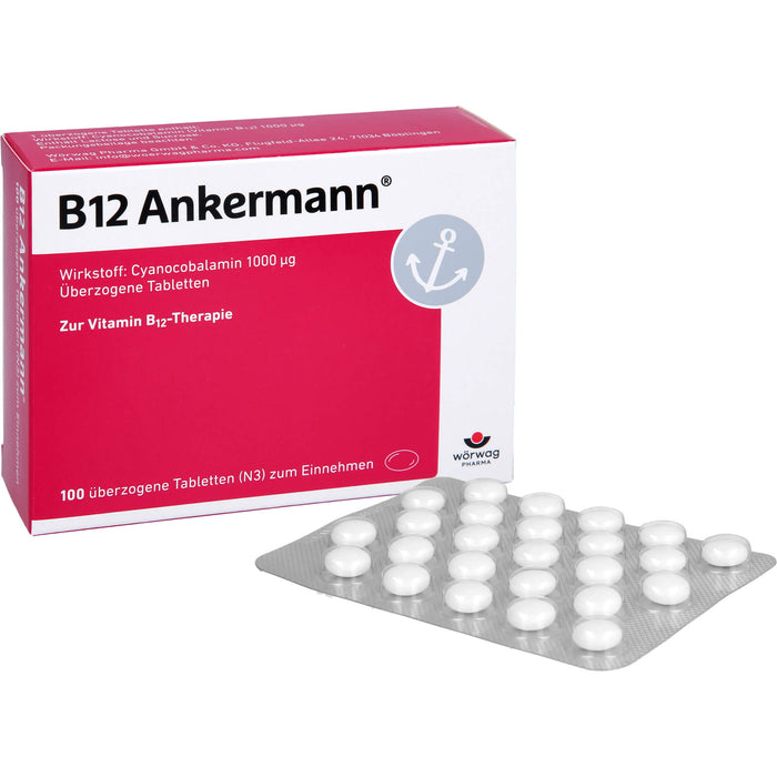 B12 Ankermann überzogene Tabletten, 100 St. Tabletten