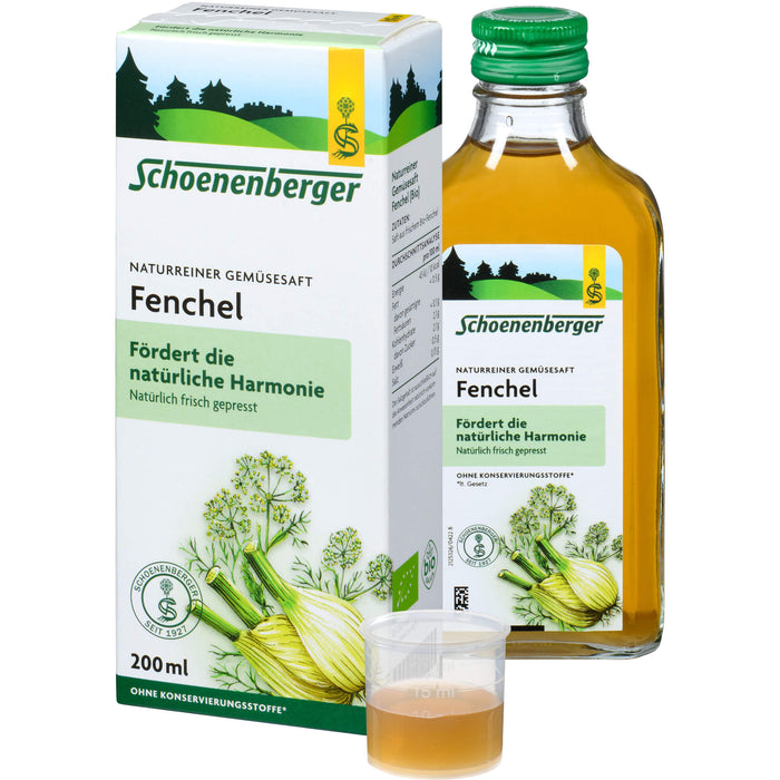 Schoenenberger Naturreiner Gemüsesaft Fenchel, 200 ml Lösung