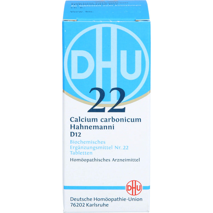 DHU Schüßler-Salz Nr. 22 Calcium carbonicum Hahnemanni D12 Tabletten, 80 St. Tabletten