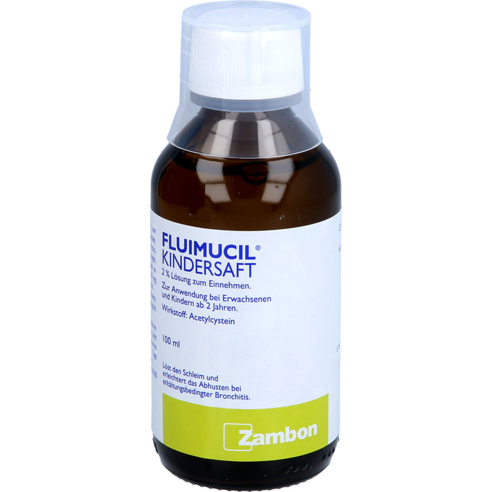 Zambon Fluimucil Kindersaft 2% Lösung, 100 ml Lösung