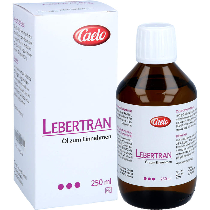 Caelo Lebertran, 250 ml Öl