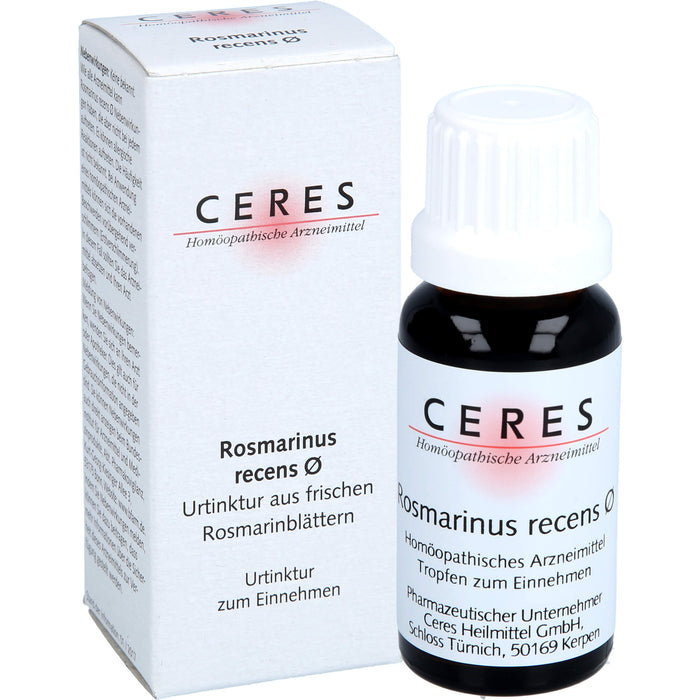 Ceres Rosmarinus recens Urtinktur, 20 ml TEI