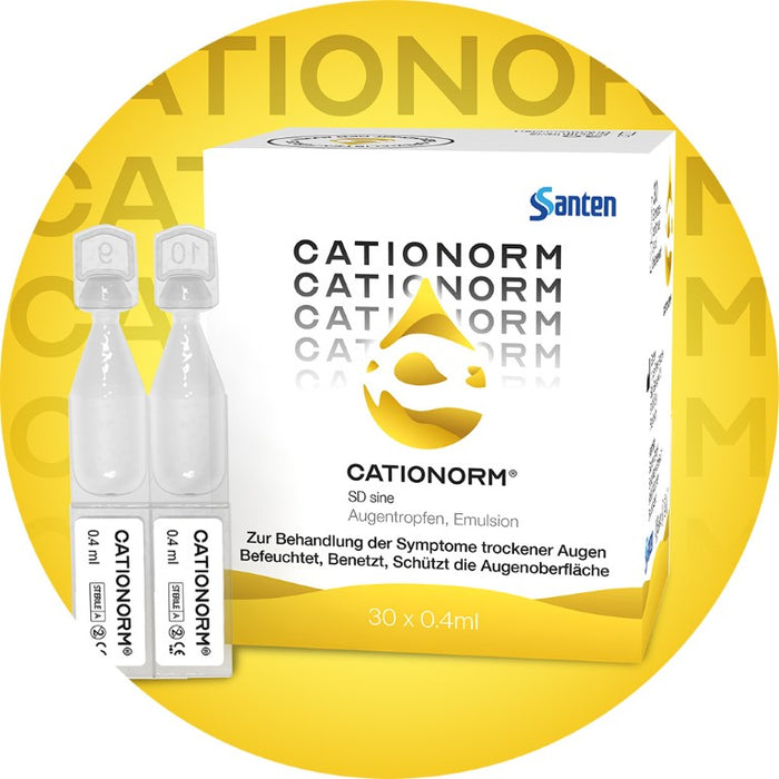 Cationorm-Augentropfen – der Rundumschutz bei trockenen und/oder tränenden Augen, 30 St. Einzeldosispipetten