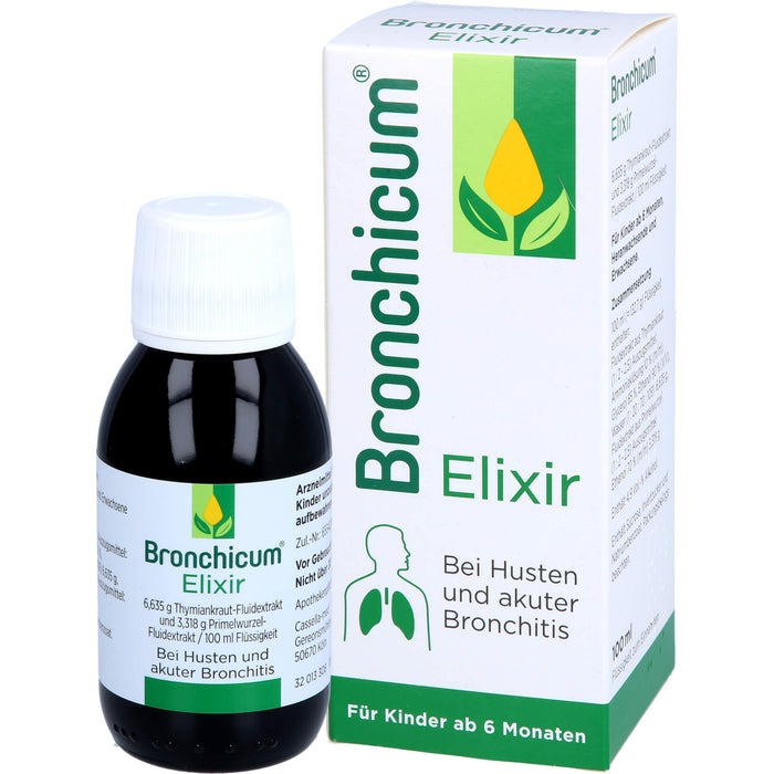 Bronchicum Elixir bei Husten und akuter Bronchitis, 100 ml Lösung