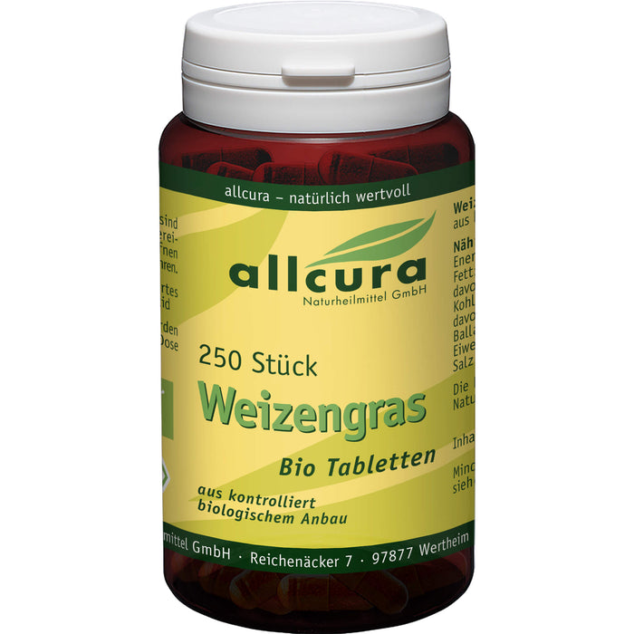 allcura Weizengras Bio Tabletten, 250 St. Tabletten