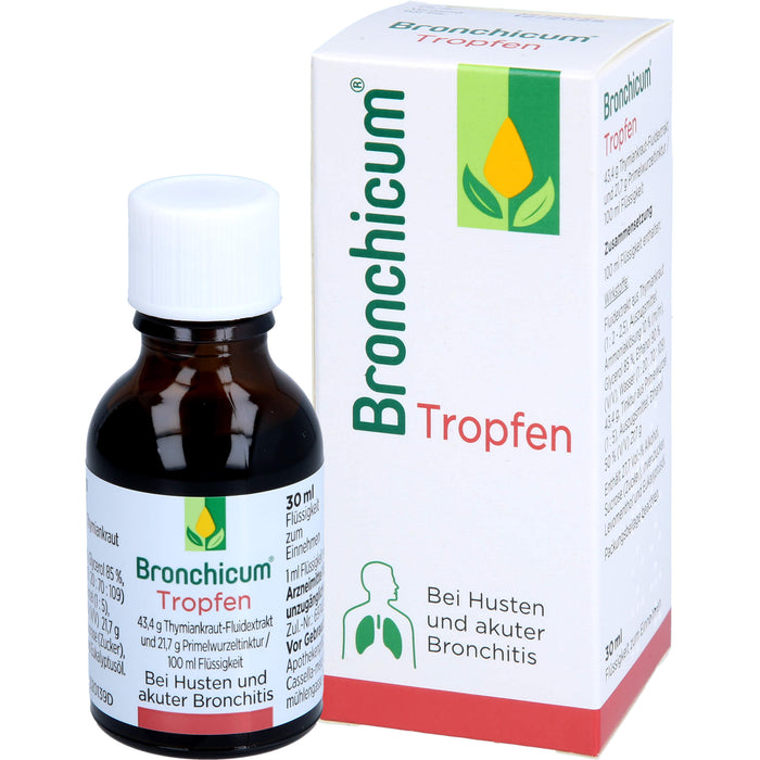 Bronchicum Tropfen bei Husten und akuter Bronchitis, 30 ml Lösung