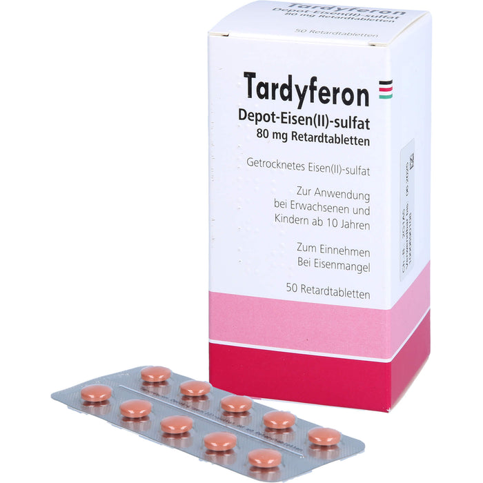 Tardyferon Depot-Eisen(II)-sulfat 80 mg Eurim Retardtabletten, 50 St. Tabletten