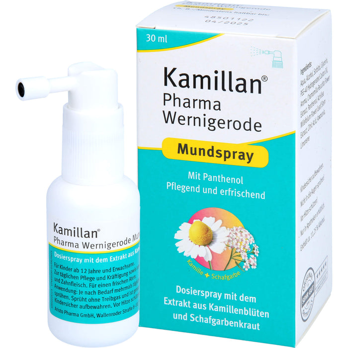 Kamillan Mundspray zum Schutz von Mundschleimhaut und Zahnfleisch, 30 ml Spray