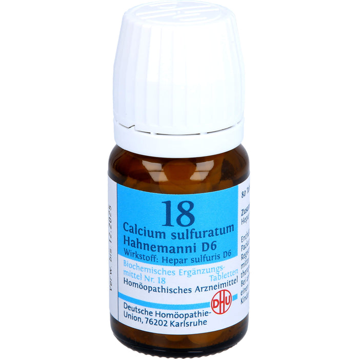DHU Biochemie  18 Calcium sulfuratum Hahnemanni D6 Tabletten, 80 St. Tabletten
