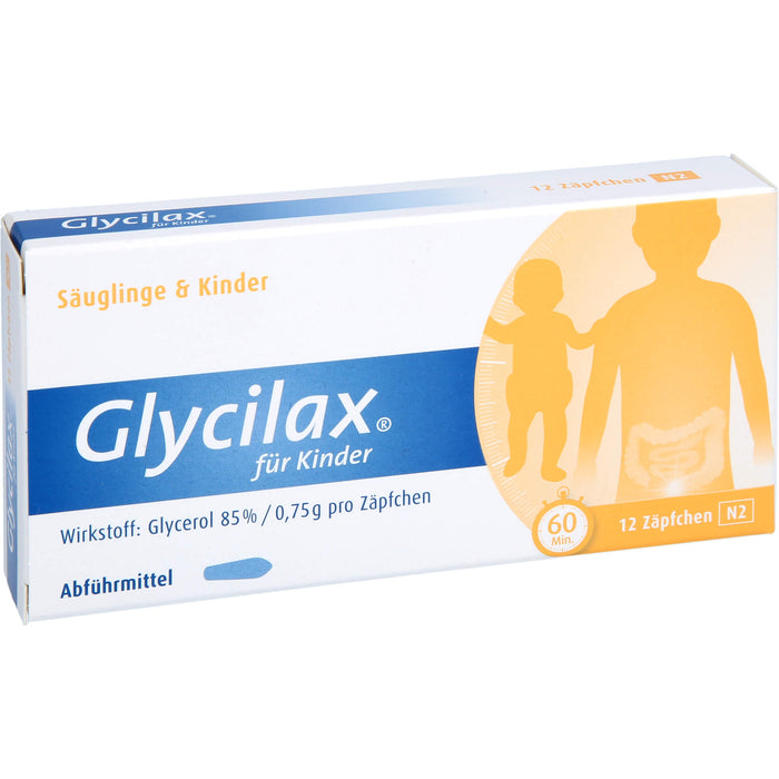 Glycilax für Kinder Abführmittel Zäpfchen, 12 St. Zäpfchen