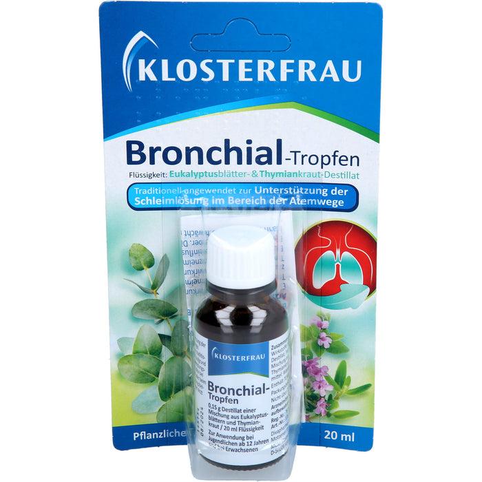 KLOSTERFRAU Bronchial-Tropfen zur Unterstützung der Schleimlösung im Bereich der Atemwege, 20 ml Lösung